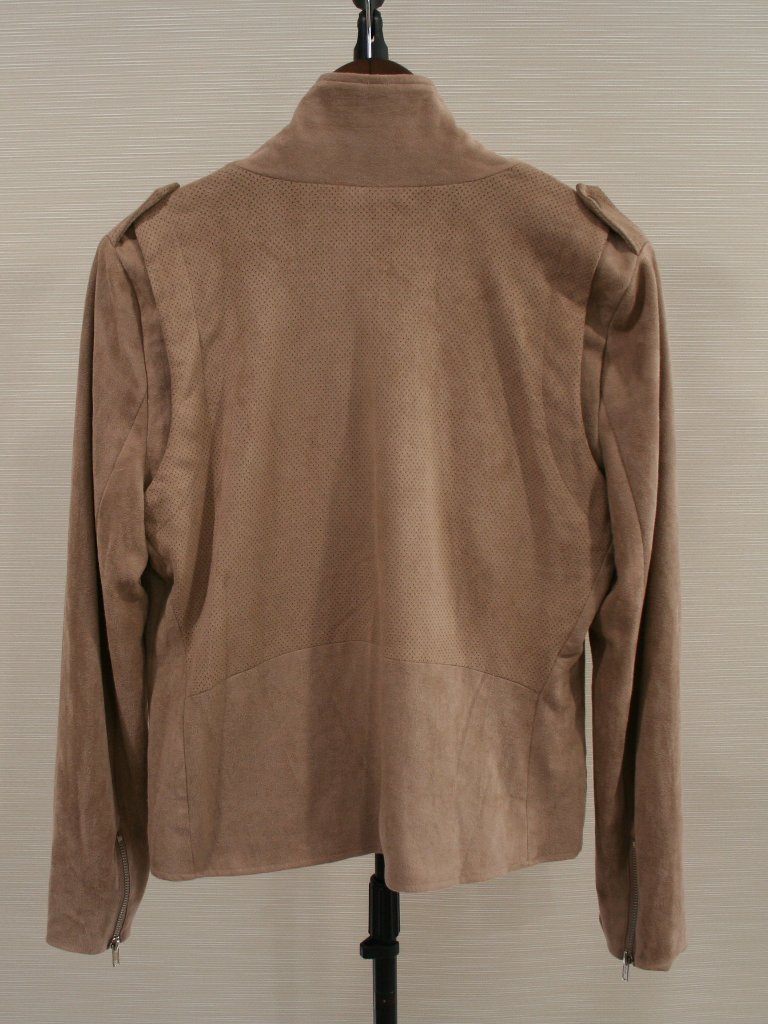 Market And Spruce Tan Faux Suede Jacket Size L — image 4 of 7